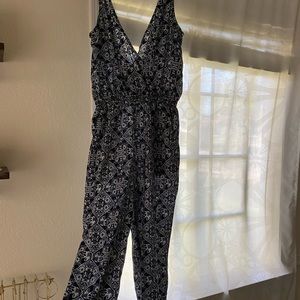 Blue design halter romper